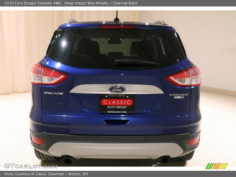Deep Impact Blue Metallic / Charcoal Black 2016 Ford Escape Titanium 4WD