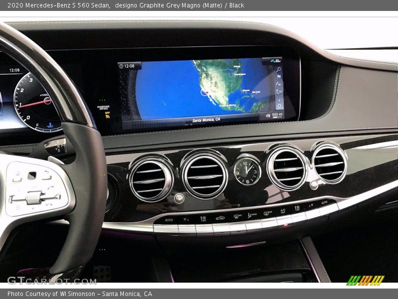 Controls of 2020 S 560 Sedan