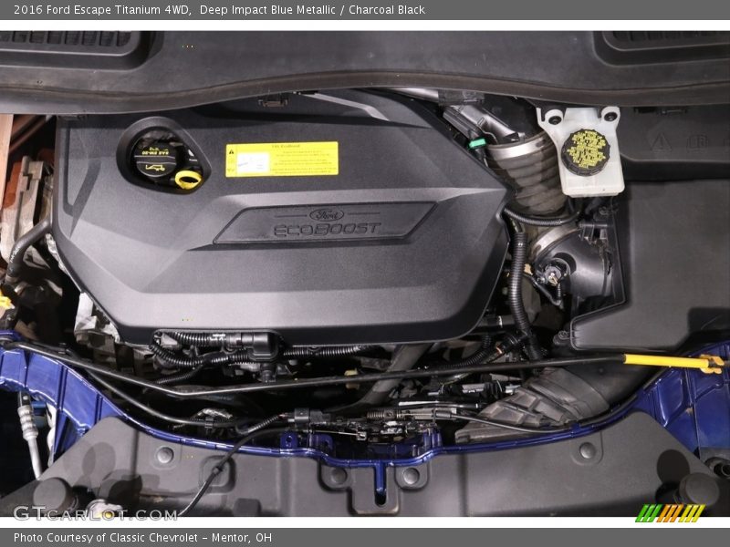 Deep Impact Blue Metallic / Charcoal Black 2016 Ford Escape Titanium 4WD