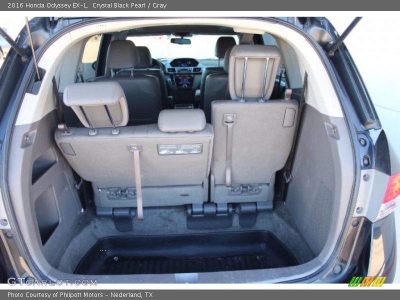 Crystal Black Pearl / Gray 2016 Honda Odyssey EX-L
