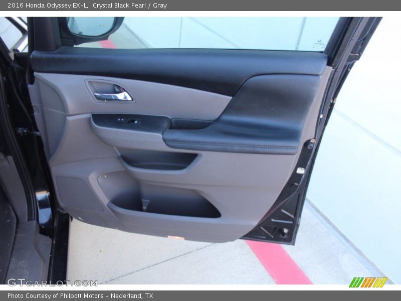 Crystal Black Pearl / Gray 2016 Honda Odyssey EX-L