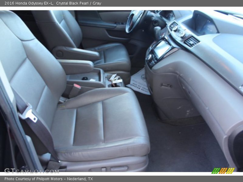 Crystal Black Pearl / Gray 2016 Honda Odyssey EX-L