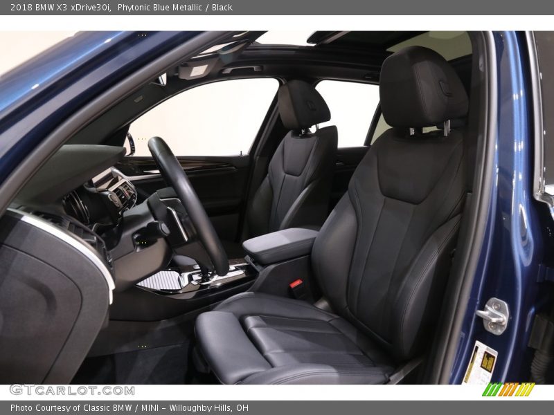 Phytonic Blue Metallic / Black 2018 BMW X3 xDrive30i