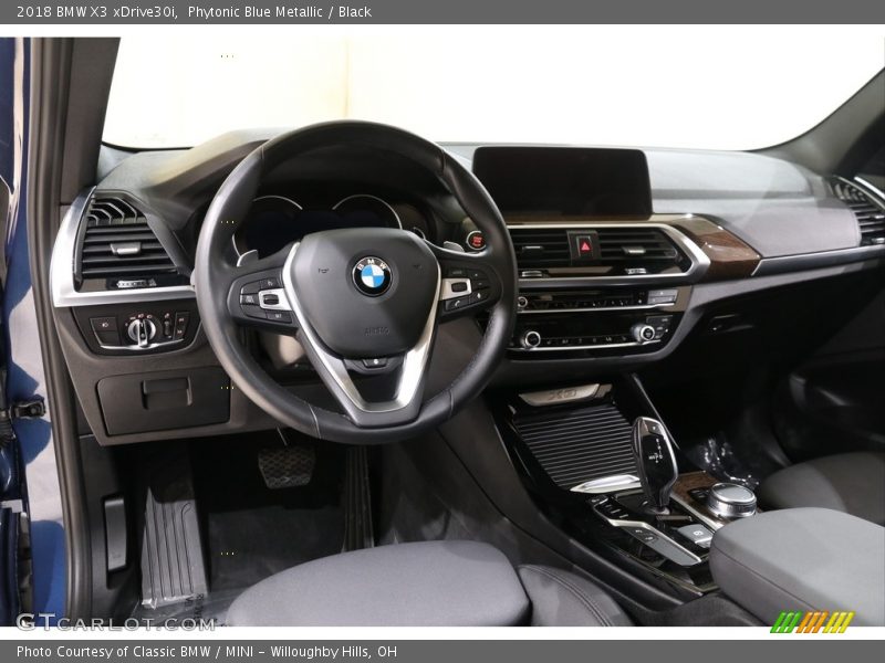 Phytonic Blue Metallic / Black 2018 BMW X3 xDrive30i