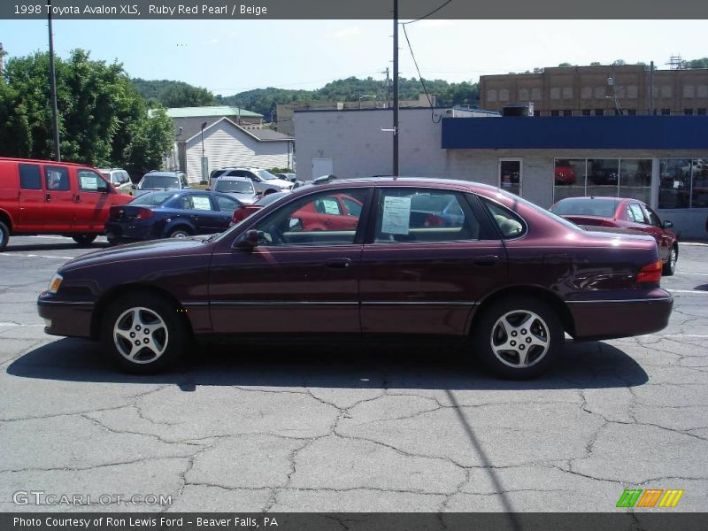 Ruby Red Pearl / Beige 1998 Toyota Avalon XLS