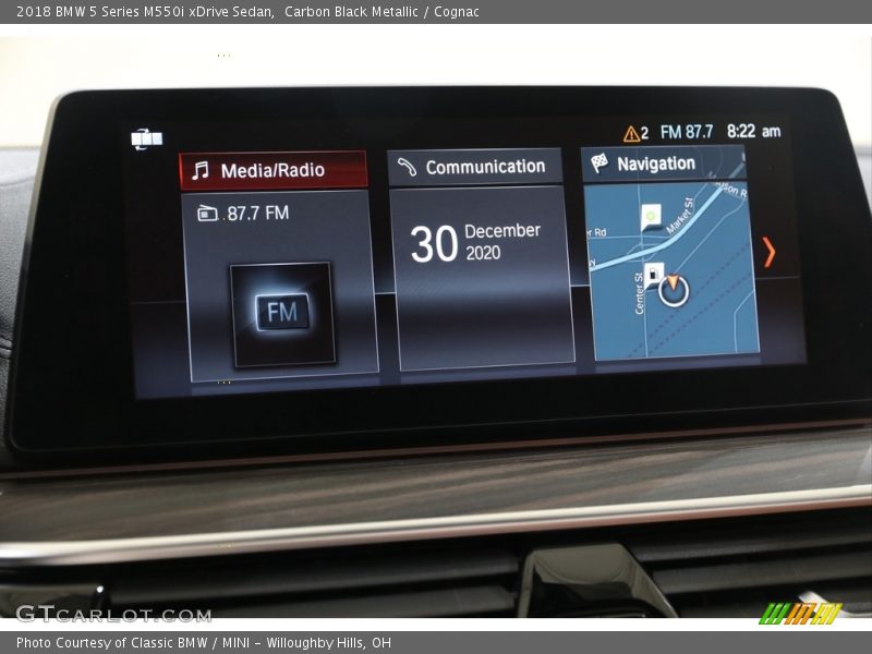 Carbon Black Metallic / Cognac 2018 BMW 5 Series M550i xDrive Sedan