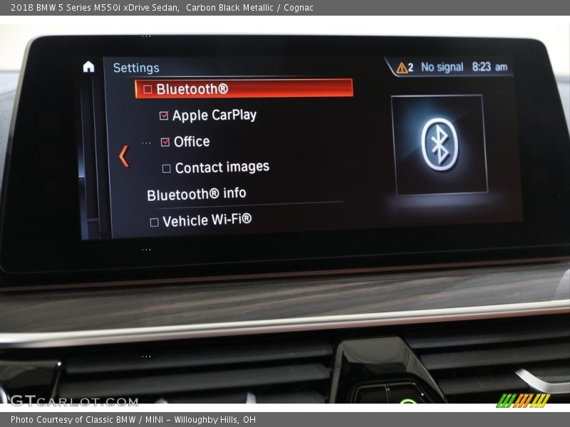 Carbon Black Metallic / Cognac 2018 BMW 5 Series M550i xDrive Sedan