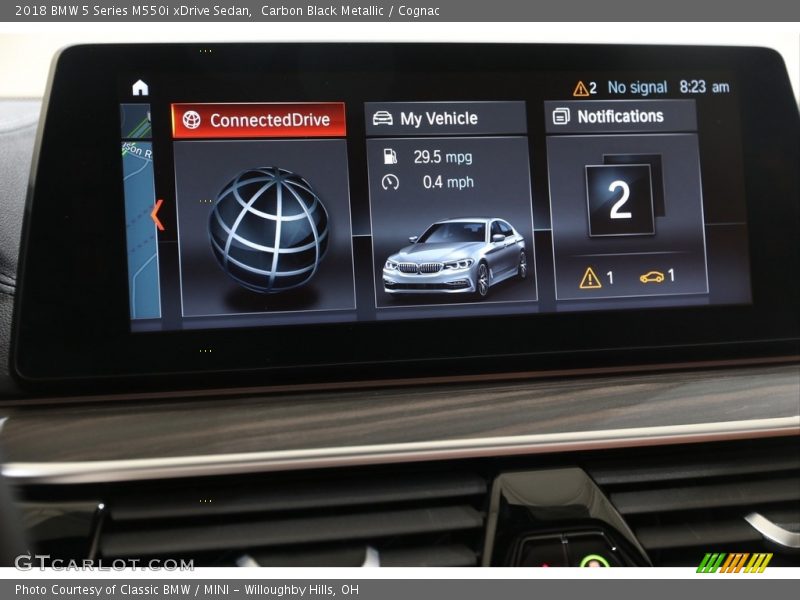 Carbon Black Metallic / Cognac 2018 BMW 5 Series M550i xDrive Sedan