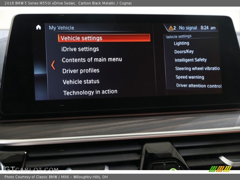 Carbon Black Metallic / Cognac 2018 BMW 5 Series M550i xDrive Sedan