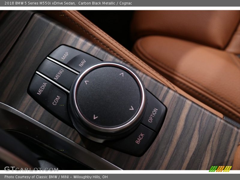 Carbon Black Metallic / Cognac 2018 BMW 5 Series M550i xDrive Sedan