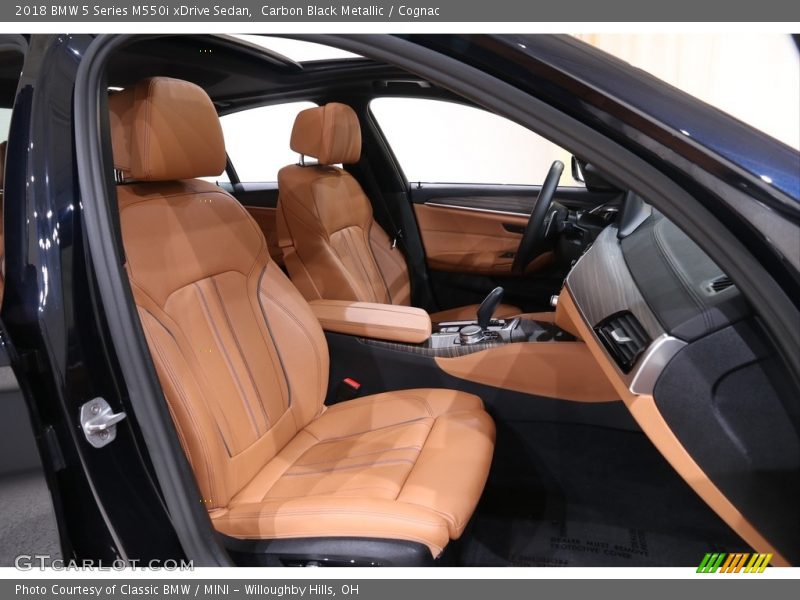 Carbon Black Metallic / Cognac 2018 BMW 5 Series M550i xDrive Sedan