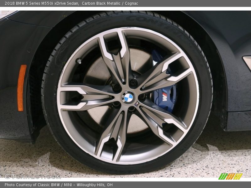 Carbon Black Metallic / Cognac 2018 BMW 5 Series M550i xDrive Sedan