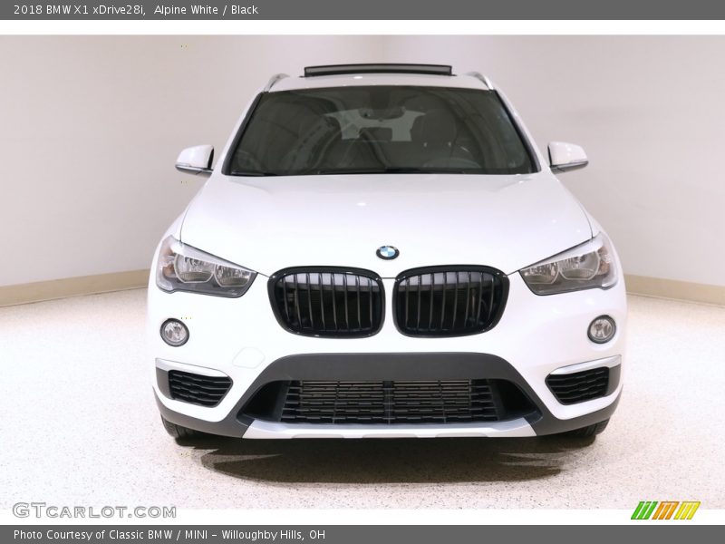 Alpine White / Black 2018 BMW X1 xDrive28i