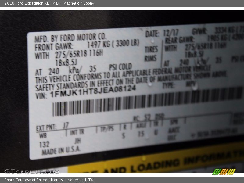 Magnetic / Ebony 2018 Ford Expedition XLT Max