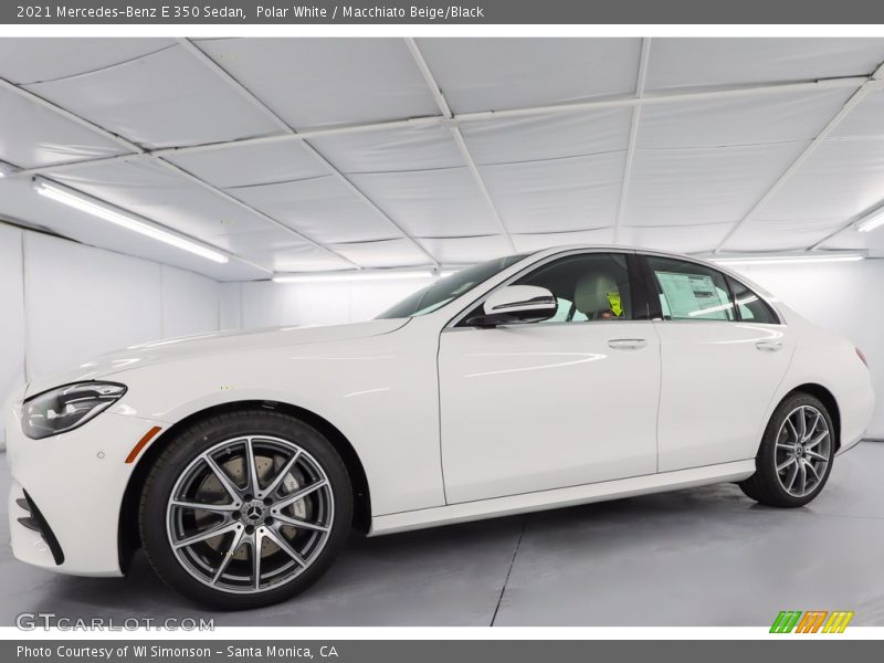 Polar White / Macchiato Beige/Black 2021 Mercedes-Benz E 350 Sedan