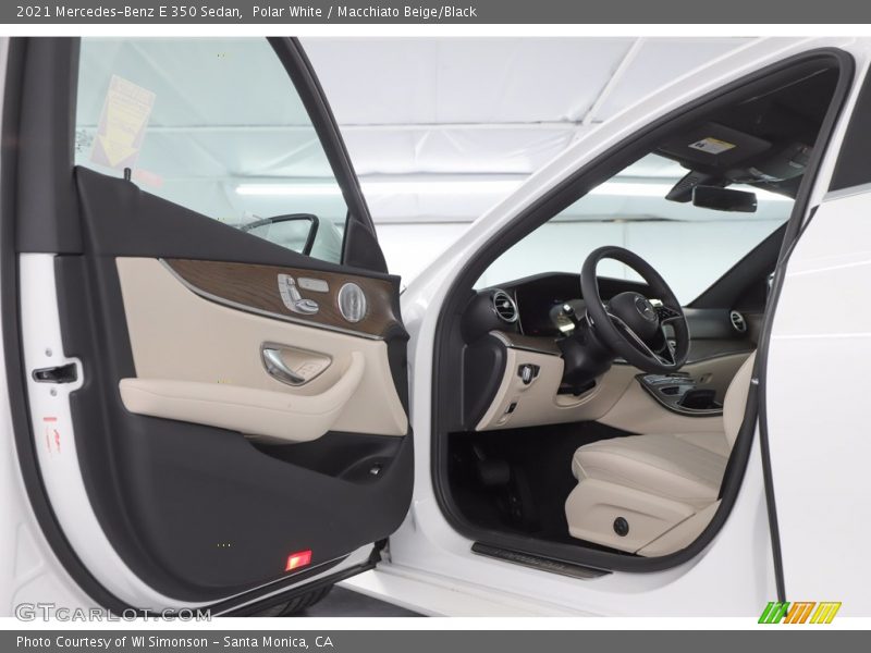 Polar White / Macchiato Beige/Black 2021 Mercedes-Benz E 350 Sedan