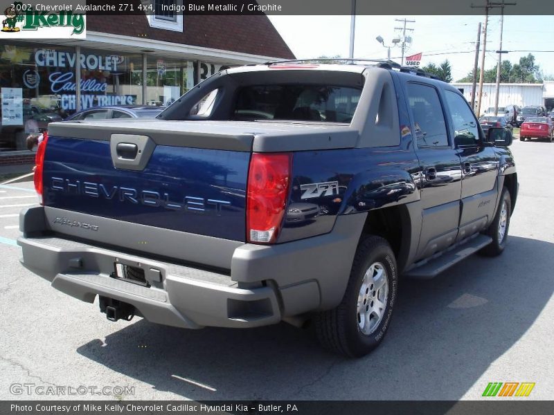 Indigo Blue Metallic / Graphite 2002 Chevrolet Avalanche Z71 4x4