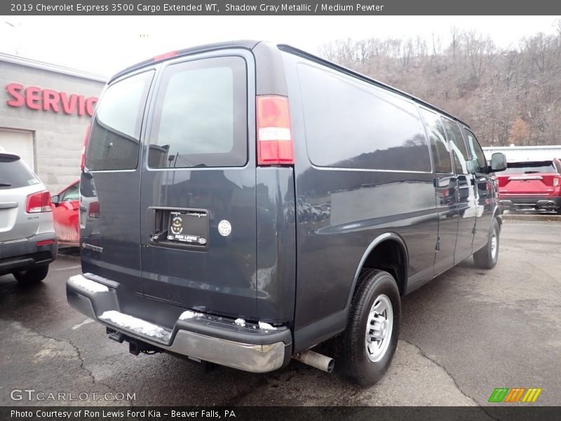 Shadow Gray Metallic / Medium Pewter 2019 Chevrolet Express 3500 Cargo Extended WT
