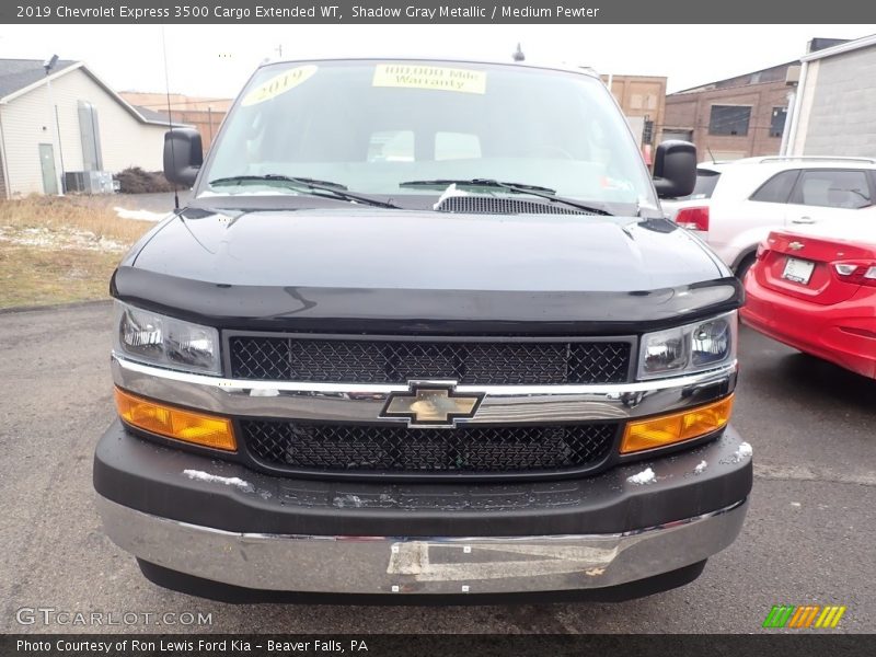 Shadow Gray Metallic / Medium Pewter 2019 Chevrolet Express 3500 Cargo Extended WT