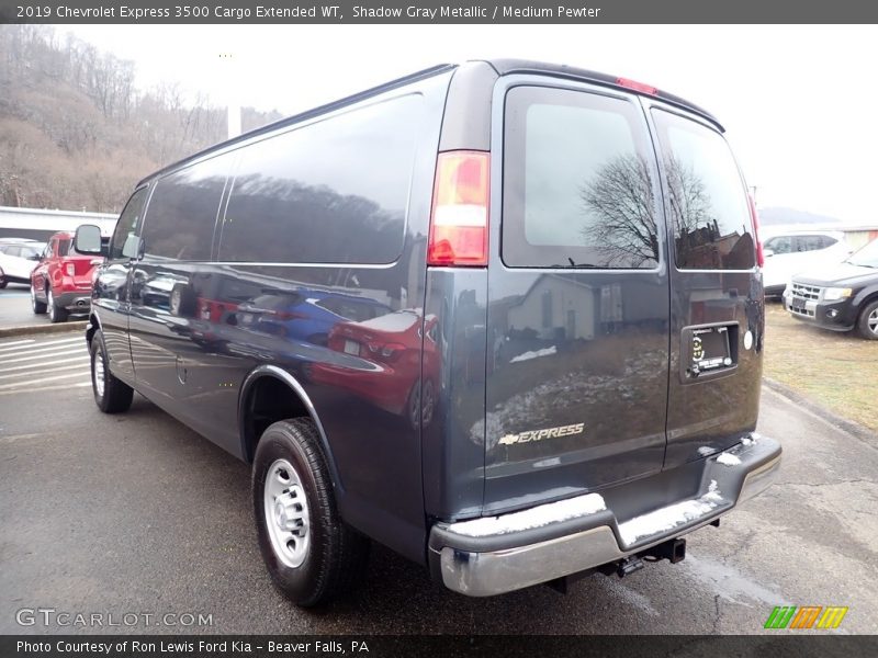 Shadow Gray Metallic / Medium Pewter 2019 Chevrolet Express 3500 Cargo Extended WT