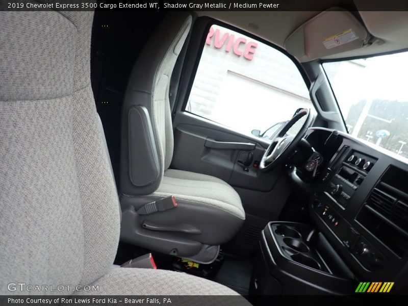 Shadow Gray Metallic / Medium Pewter 2019 Chevrolet Express 3500 Cargo Extended WT