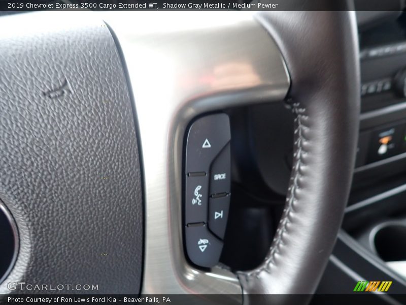 Shadow Gray Metallic / Medium Pewter 2019 Chevrolet Express 3500 Cargo Extended WT