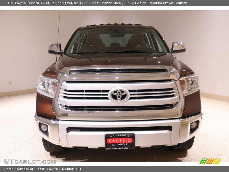 Sunset Bronze Mica / 1794 Edition Premium Brown Leather 2015 Toyota Tundra 1794 Edition CrewMax 4x4