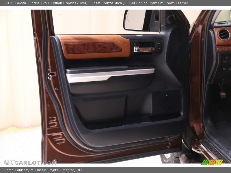 Sunset Bronze Mica / 1794 Edition Premium Brown Leather 2015 Toyota Tundra 1794 Edition CrewMax 4x4