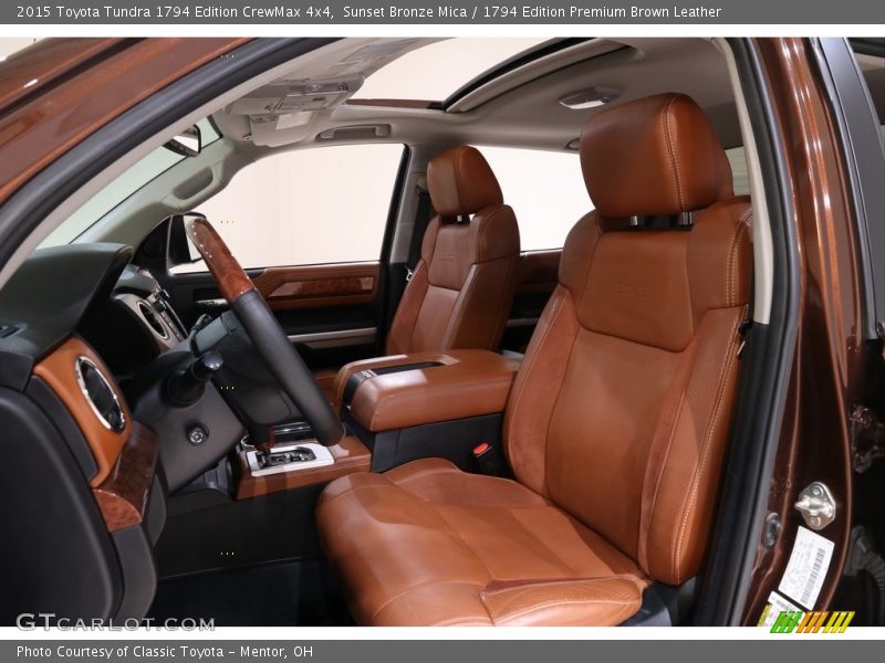 Sunset Bronze Mica / 1794 Edition Premium Brown Leather 2015 Toyota Tundra 1794 Edition CrewMax 4x4