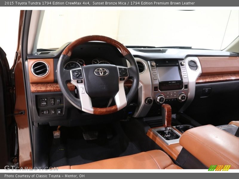 Sunset Bronze Mica / 1794 Edition Premium Brown Leather 2015 Toyota Tundra 1794 Edition CrewMax 4x4