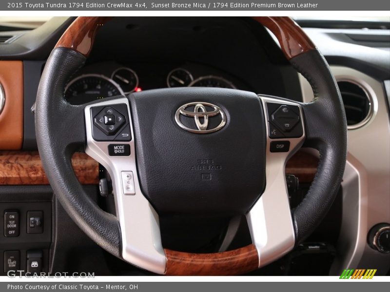 Sunset Bronze Mica / 1794 Edition Premium Brown Leather 2015 Toyota Tundra 1794 Edition CrewMax 4x4