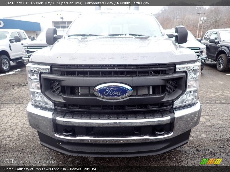 Carbonized Gray / Medium Earth Gray 2021 Ford F350 Super Duty XL SuperCab 4x4