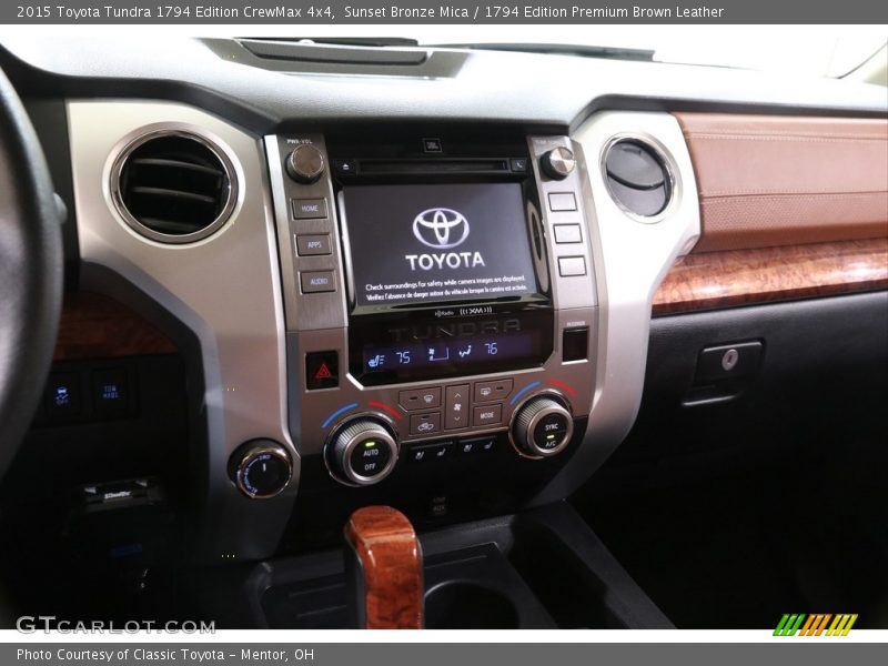Sunset Bronze Mica / 1794 Edition Premium Brown Leather 2015 Toyota Tundra 1794 Edition CrewMax 4x4