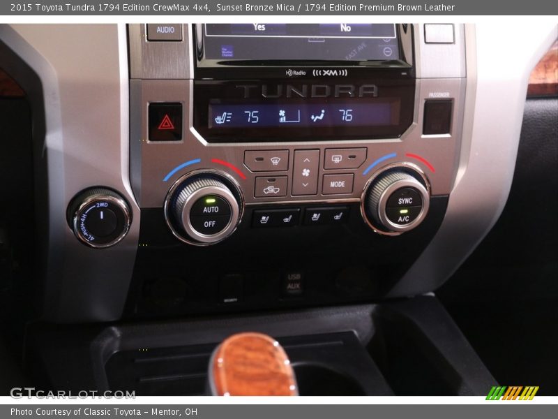 Sunset Bronze Mica / 1794 Edition Premium Brown Leather 2015 Toyota Tundra 1794 Edition CrewMax 4x4