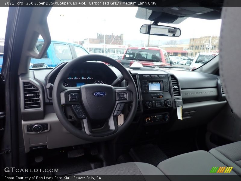  2021 F350 Super Duty XL SuperCab 4x4 Medium Earth Gray Interior