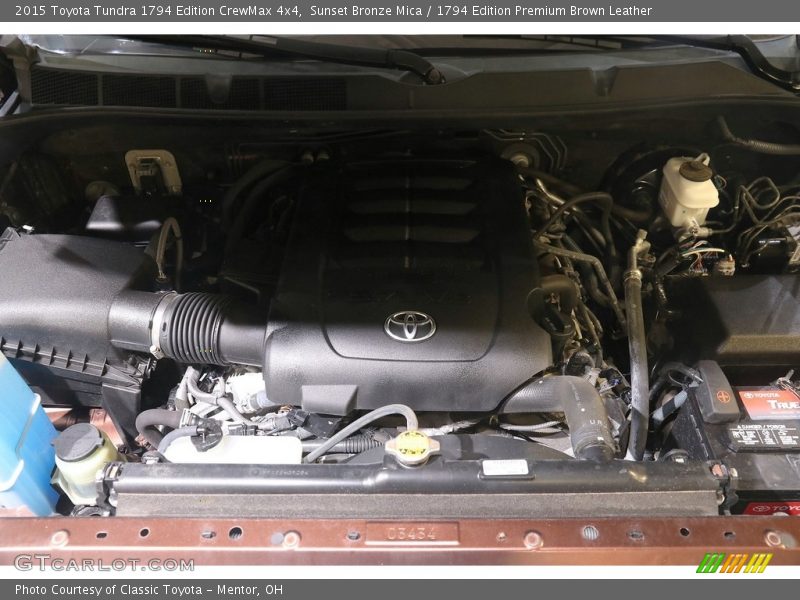 Sunset Bronze Mica / 1794 Edition Premium Brown Leather 2015 Toyota Tundra 1794 Edition CrewMax 4x4
