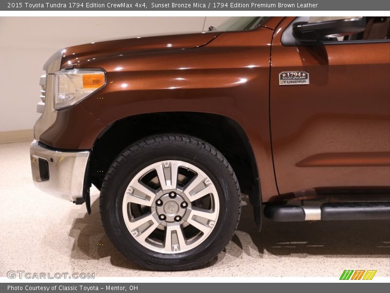 Sunset Bronze Mica / 1794 Edition Premium Brown Leather 2015 Toyota Tundra 1794 Edition CrewMax 4x4