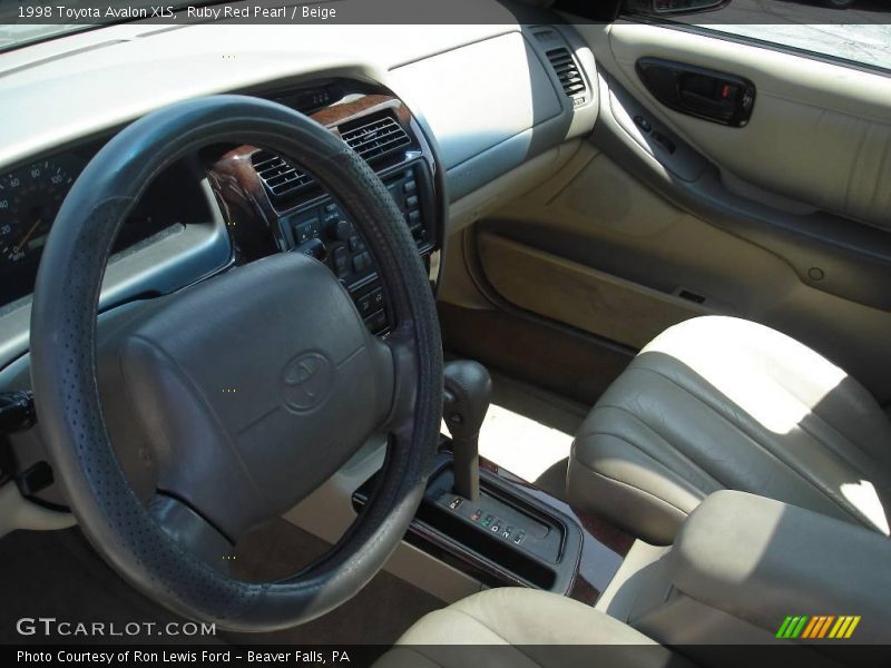 Ruby Red Pearl / Beige 1998 Toyota Avalon XLS