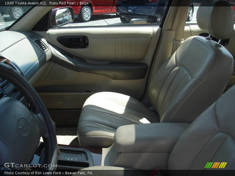 Ruby Red Pearl / Beige 1998 Toyota Avalon XLS