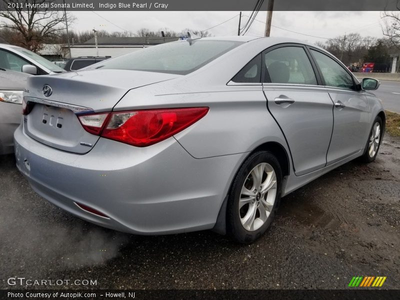 Indigo Blue Pearl / Gray 2011 Hyundai Sonata Limited