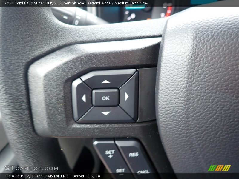 Oxford White / Medium Earth Gray 2021 Ford F350 Super Duty XL SuperCab 4x4