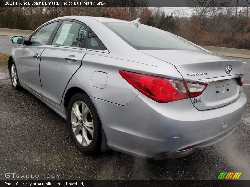 Indigo Blue Pearl / Gray 2011 Hyundai Sonata Limited