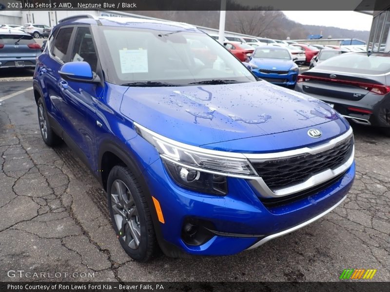 Neptune Blue / Black 2021 Kia Seltos S AWD