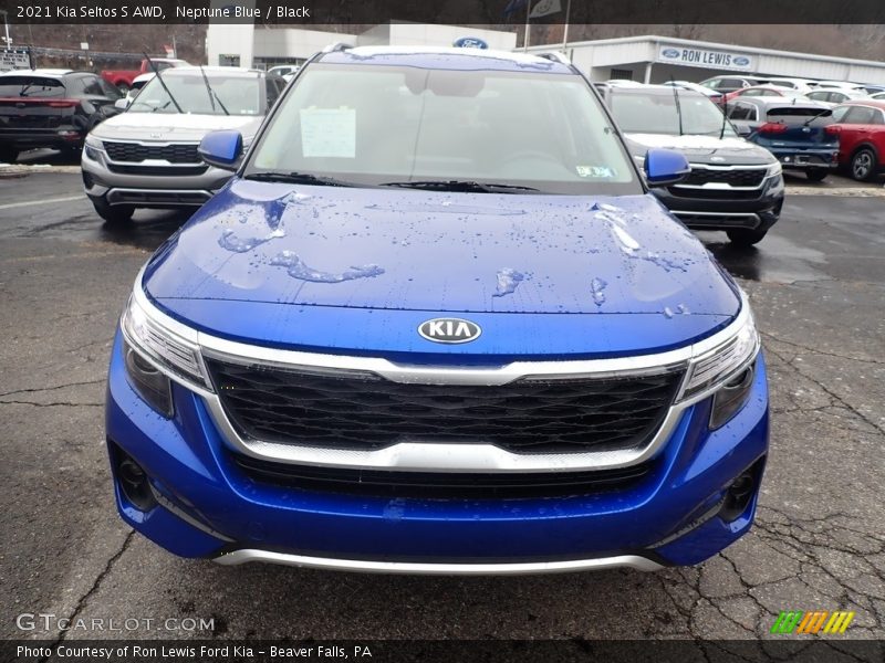 Neptune Blue / Black 2021 Kia Seltos S AWD