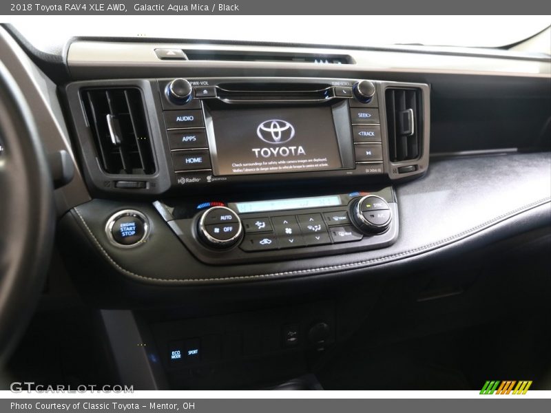 Galactic Aqua Mica / Black 2018 Toyota RAV4 XLE AWD