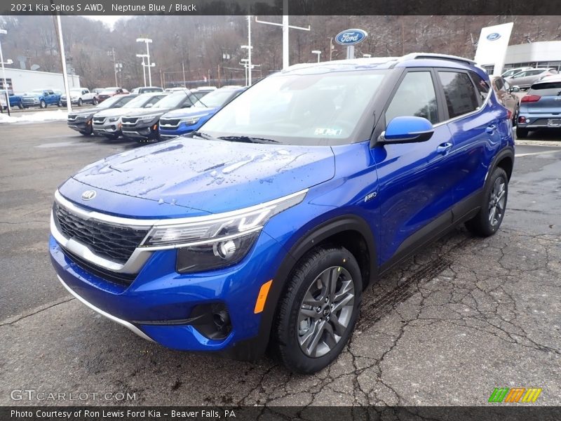 Neptune Blue / Black 2021 Kia Seltos S AWD