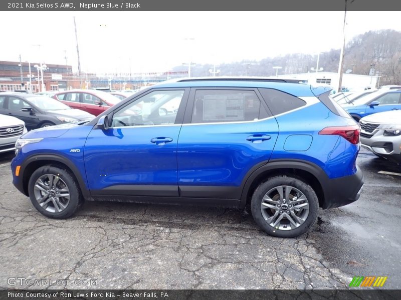 Neptune Blue / Black 2021 Kia Seltos S AWD