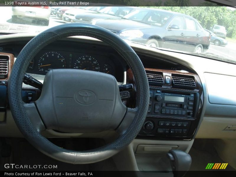 Ruby Red Pearl / Beige 1998 Toyota Avalon XLS