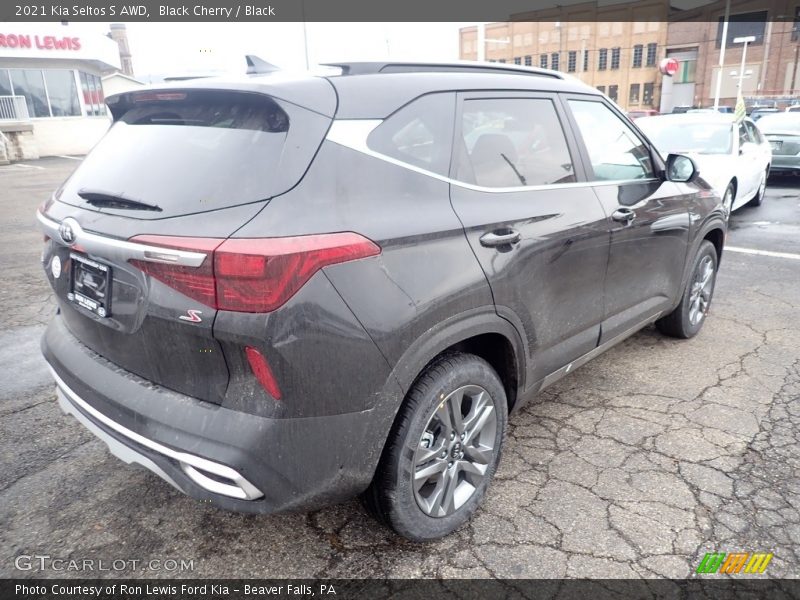 Black Cherry / Black 2021 Kia Seltos S AWD