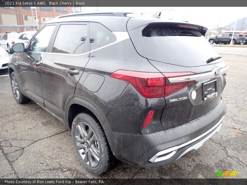 Black Cherry / Black 2021 Kia Seltos S AWD